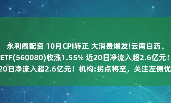 永利阁配资 10月CPI转正 大消费爆发!云南白药、片仔癀涨超2% 中药ETF(560080)收涨1.55% 近20日净流入超2.6亿元！机构:拐点将至，关注左侧优质资产
